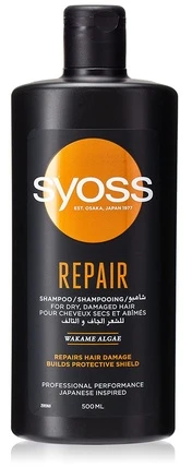 Syoss Repair Therapy Šampūnas atkuriamasis šampūnas sausiems ir pažeistiems plaukams, 500 ml
