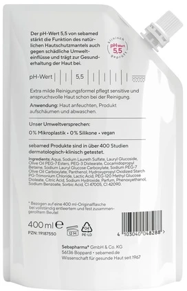 Sebamed Veido ir kūno prausiklio papildymas „Olive“ 400 ml