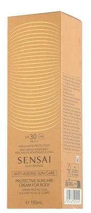 Sensai Silky Bronze Protective Suncare Kreminis For Body SPF 30 apsauginis kūno kremas nuo saulės, 150 ml