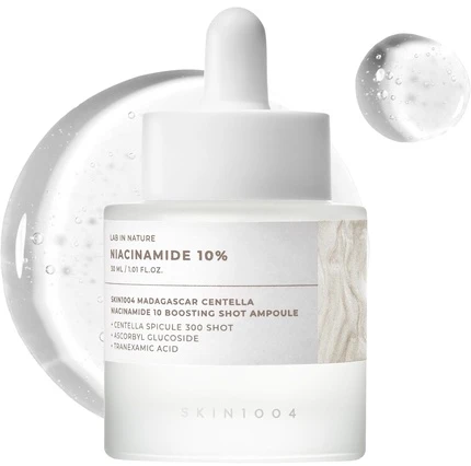 „Skin1004“ skaistinamasis serumas su niacinamidu 10, suteikiantis švytėjimo, ampulė, 30 ml