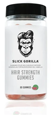 „Slick Gorilla“ vitaminų meškiukai plaukų stiprinimui, 60 vnt.