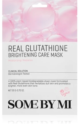 „Some By Mi Real Glutatione Brightening Care Mask“ veido kaukė, 20 g
