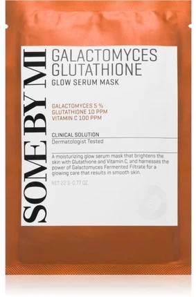 Veido kaukė SOME BY MI GALACTOMYCES GLUTATHIONE GLOW SERUM MASK [22g]-22g