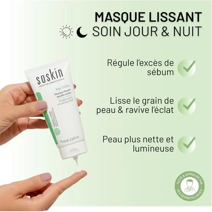 Soskin Paris dvigubo poveikio lyginanti kaukė 75 ml