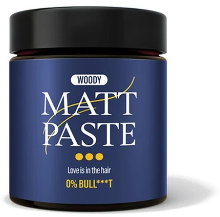 Steves No Bull Steve's Matinį efektą suteikianti plaukų pasta, stipri (Matt Paste) 90 g