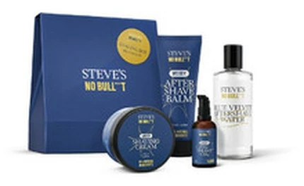 Steves No Bull Steve's Gift set Shaving Box Mėlynas aksomas