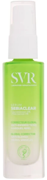 SVR Sebiaclear Anti-Ageing Adult-Acne Serum veido netobulumus koreguojantis veido serumas, 30 ml