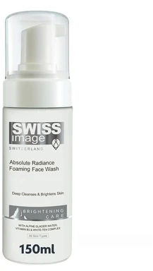 Swiss Image Brightening Care Absolute Radiance Foaming Face Wash putojantis veido prausiklis visiems odos tipams, 150 ml