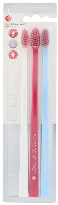 Swissdent Profi Gentle Trio Dantų šepetėlis unisex, 3 pc