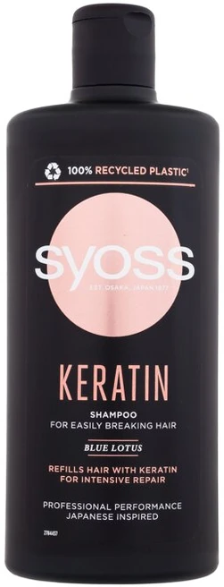 Syoss Keratin Šampūnas Šampūnas moterims, 440 ml