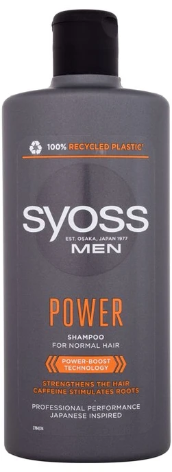 Syoss Men Power Šampūnas Šampūnas vyrams, 440 ml