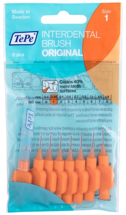 TEPE original oranžinis size 1 0,45mm 8szt