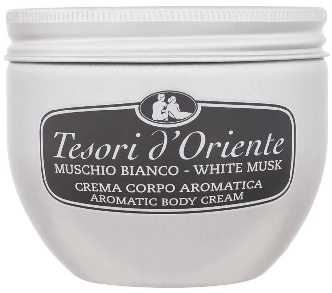 TESORI D'ORIENTE Baltas MUSK kūno kremas, 300 ml