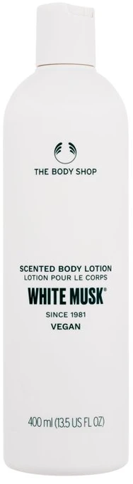 The Body Shop Baltas Musk kūno losjonas, 400 ml