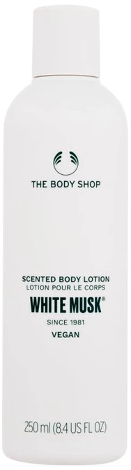 The Body Shop Baltas muskuso kūno losjonas, 250 ml