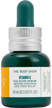 „The Body Shop“ skaistinamasis paakių serumas su vitaminu C (paakių švytėjimo serumas), 10 ml