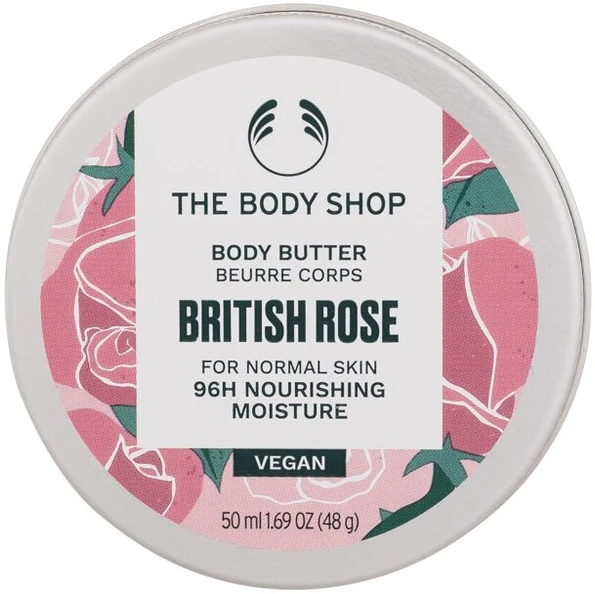 The Body Shop British Rose Body Butter kūno sviestas, 50 ml