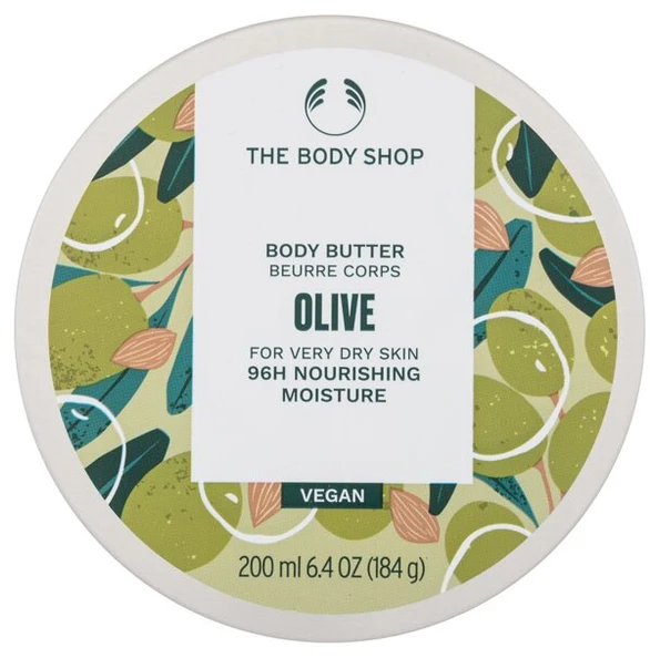 „The Body Shop“ kūno sviestas labai sausai odai, alyvuogių skonio (kūno sviestas), 200 ml