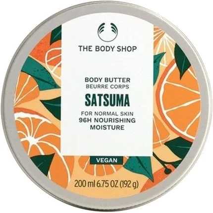 „The Body Shop“ kūno sviestas normaliai odai „Satsuma“ (kūno sviestas), 200 ml