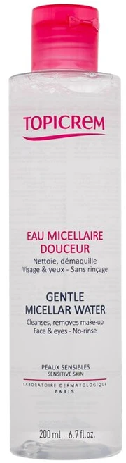 Topicrem HYDRA+ Gentle Micellar Vanduo švelnus micelinis vanduo jautriai odai, 200 ml