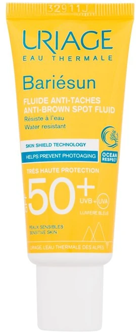 Uriage Bariésun Anti-Brown Spot Fluid veido priežiūros priemonė nuo saulės