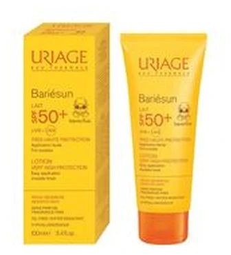 Uriage Bariésun Moisturising Kids Lotion SPF 50+ drėkinamasis kūno losjonas nuo saulės vaikams, 100 ml