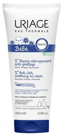 Uriage Baby 1st Soothing Oil Balm raminamasis balzamas kūdikiams, 200 ml