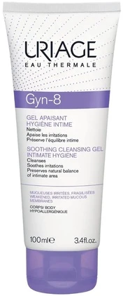 Uriage Gyn-8 Intimate Hygiene Soothing Cleansing Gel raminantis intymios higienos valomasis gelis moterims, 100 ml