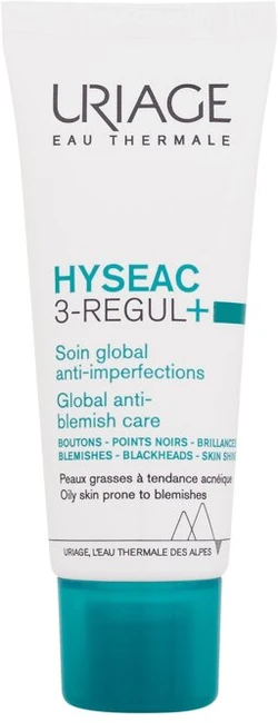 Uriage Hyseac 3 Regul+. Spuogai, inkštirai. Salicilo rūgštis/AHA 40 ml