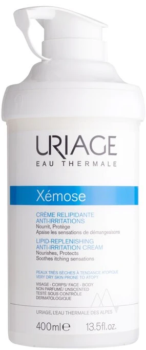Raminantis kremas atopinei ir labai sausai odai Uriage Xemose Lipid-Replenishing Anti-Irritation Cream,  400 ml