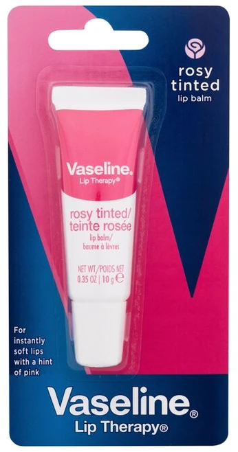 Vaseline Lip Therapy Rosy Tinted Lūpų balzamas Tube Lūpų balzamas moterims, 10 g