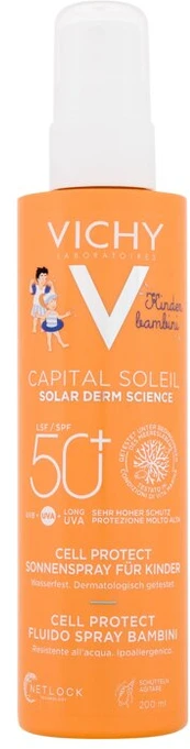 "Vichy Soleil Cell Protect Kids" apsauginis kremas nuo saulės vaikam 200ml