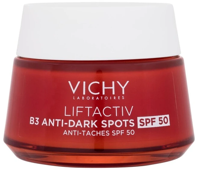 Vichy Liftactiv B3 Anti-Blemish Kreminis Spf50 intensyvaus poveikio kremas nuo raukšlių pigmentinių dėmių korekcijai 50ml