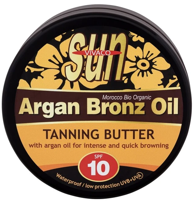 „Vivaco Sun Vital“ apsauginis sviestas nuo saulės su organiniu argano aliejumi SPF 10