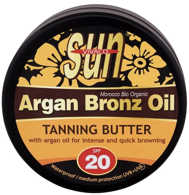 „Vivaco Sun Vital“ apsauginis sviestas nuo saulės su organiniu argano aliejumi SPF 20
