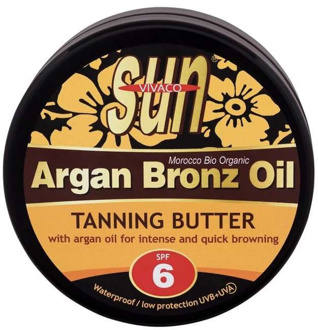 „Vivaco Sun Vital“ apsauginis sviestas nuo saulės su organiniu argano aliejumi SPF 6