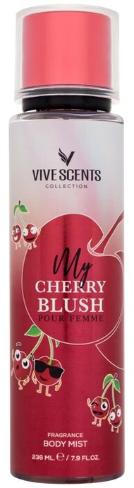 Vive Scents My Cherry Blush Body Purškiklis moterims, 236 ml
