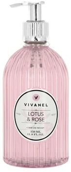 Vivian Gray Newcos VIVANEL skystas kremas-muilas Lotus & Rose, 350 ml