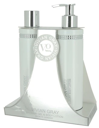 Crystals Set Vivian Gray: Crystals, Softening, Dušo želė, Visų tipų odai, 250 ml + Crystals, Hydrating, Kūno losjonas, 250 ml