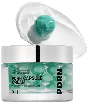 VT Cosmetics PDRN Capsule Cream 100 drėkinamasis ir stangrinamasis veido kremas, 50 ml