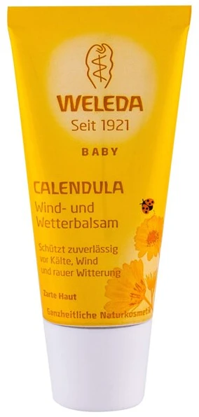 Weleda apsauginis kremas nuo blogo oro ir vėjo vaikams su medetkomis Baby Calendula apsauginis balzamas 30ml