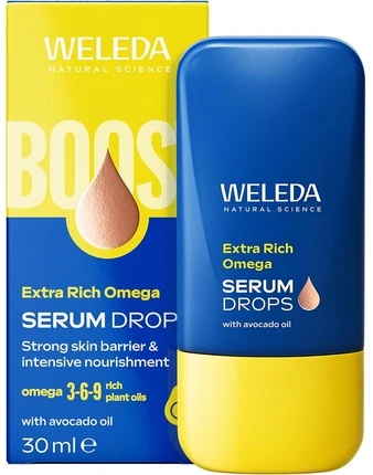 Weleda Boost Extra Rich Omega maitinamasis serumo lašai su omega rūgštimis 30 ml