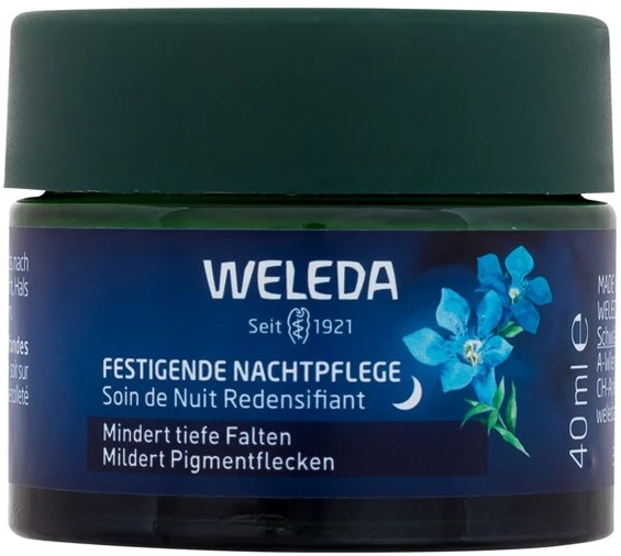 Weleda Mėlyna Gentian & Edelweiss Contouring Night Kreminis Night Skin Kreminis