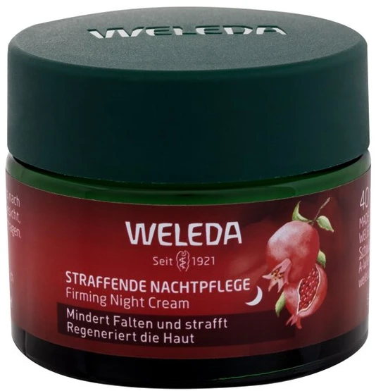 Weleda Pomegranate Firming Night Kreminis Night Skin Kreminis moterims, 40 ml