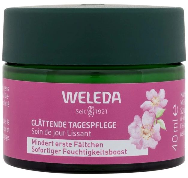 Weleda Wild Rose & Baltas Tea Smoothing Day Kreminis Day Kreminis