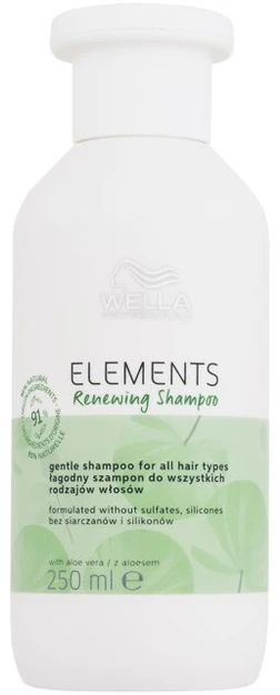 Atkuriamasis plaukų šampūnas Wella Elements Renewing Šampūnas 250ml