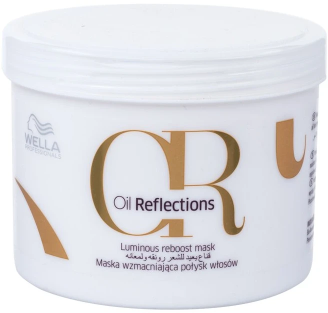 Švytėjimą sustiprinanti plaukų kaukė Wella Oil Reflections Luminous Reboost Mask 500 ml