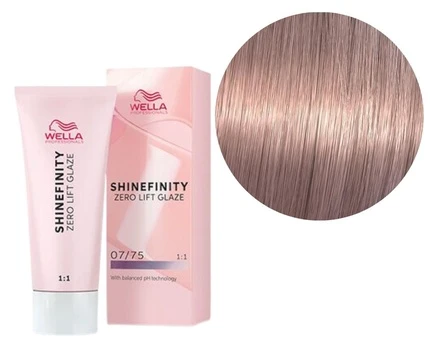 Plaukų dažai Wella Professionals Shinefinity Glaze 60ml - 07/75