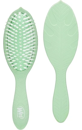 Wet Brush Wet Wet Go Žalias plaukų šepetys su arbatmedžio ekstraktu ir blizgesiu