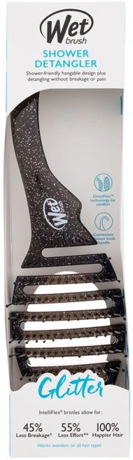 Wet Brush Wet Wet Shower Detangler - Glitter Juodas